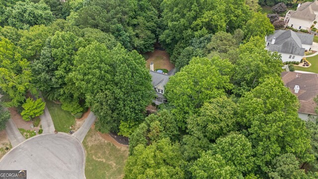 2722 Brookhaven Ln, Buford, GA 30518 - aerial view of property and surrounding area with nearby suburban area