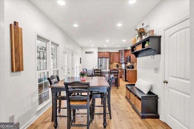 1637 Willow Way, Woodstock, GA 30188 - dining room featuring recessed lighting and light wood-style flooring