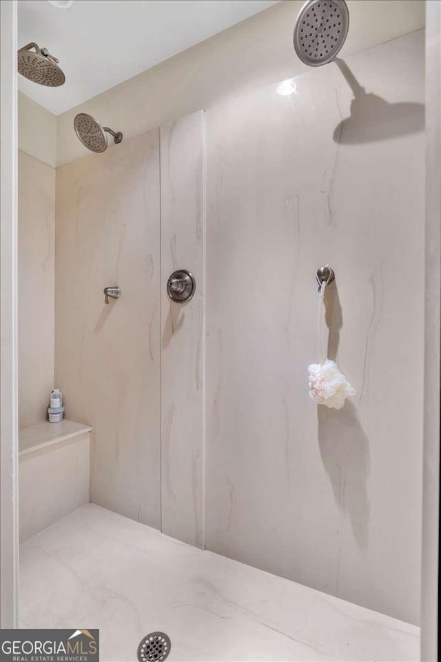 1637 Willow Way, Woodstock, GA 30188 - bathroom with a marble finish shower