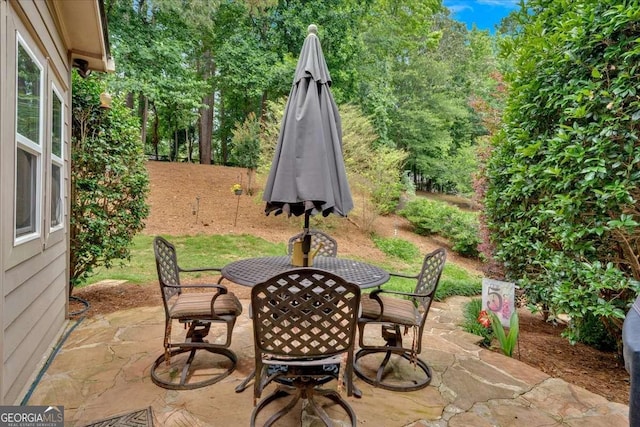 1637 Willow Way, Woodstock, GA 30188 - view of patio featuring outdoor dining space