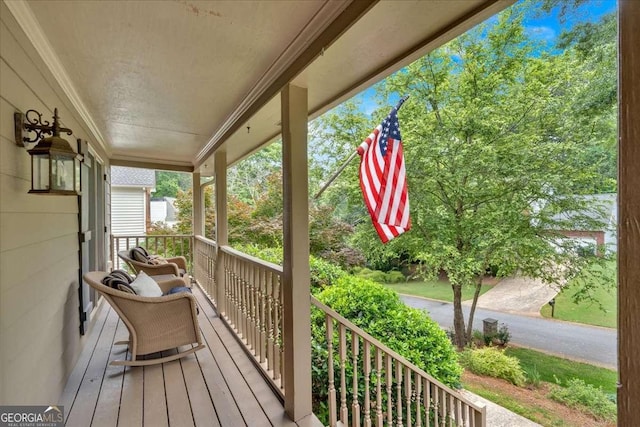 1637 Willow Way, Woodstock, GA 30188 - view of wooden porch
