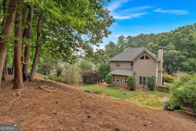 1637 Willow Way, Woodstock, GA 30188 - rear view of house with a chimney