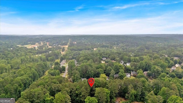 1637 Willow Way, Woodstock, GA 30188 - aerial view of property and surrounding area featuring a heavily wooded area