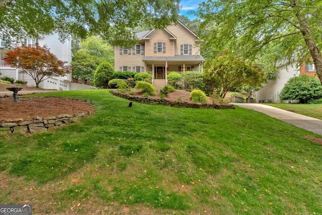 1637 Willow Way, Woodstock, GA 30188 - traditional-style house with a front yard