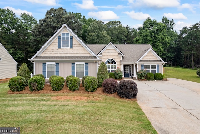 5511 Preserve Pt, Flowery Branch, GA 30542 - view of front of property with a front lawn and driveway
