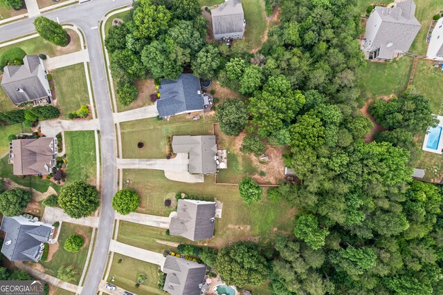 5511 Preserve Pt, Flowery Branch, GA 30542 - aerial overview of property's location with nearby suburban area