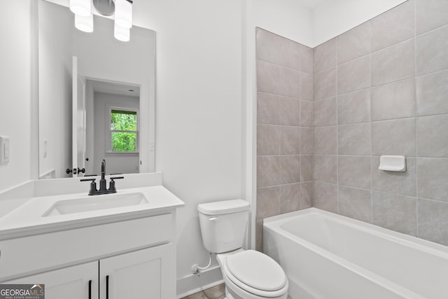 586 Avondale Park Cir Unit 51, Decatur, GA 30032 - bathroom with toilet, vanity, and  shower combination