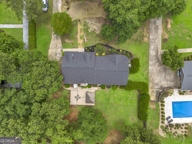 2715 N Doublegate Dr, Albany, GA 31721 - drone / aerial view of a pool area