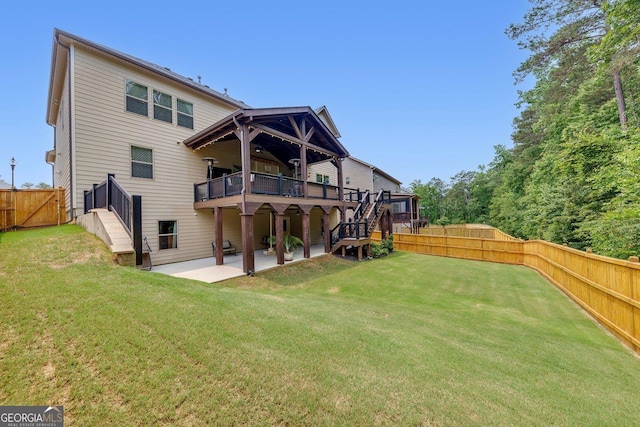 406 Fernstone Dr, Canton, GA 30114 - back of property with a patio and a balcony