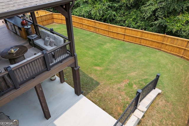 406 Fernstone Dr, Canton, GA 30114 - view of yard with an outdoor hangout area