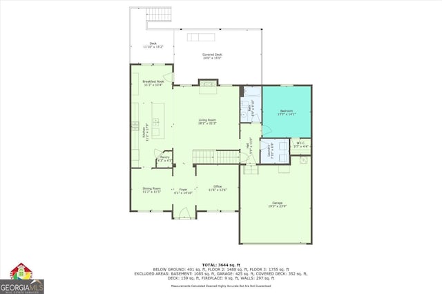 406 Fernstone Dr, Canton, GA 30114 - room layout