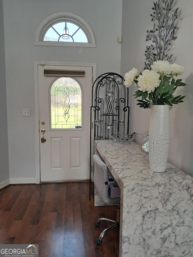 105 Deer Forest Trl, Macon, GA 31216 - foyer entrance featuring dark wood-type flooring