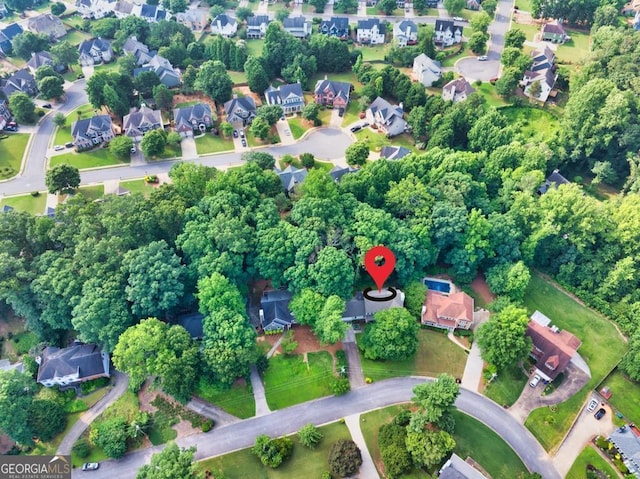 241 Tweed Ct, Sugar Hill, GA 30518 - aerial view of property and surrounding area with nearby suburban area