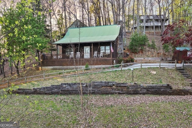 87 Owltown Dr Unit L40, Ellijay, GA 30536 - view of front facade with metal roof