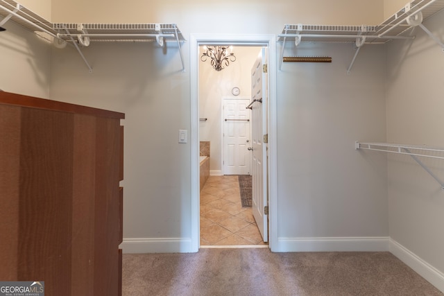 300 Brackin Trce, Grayson, GA 30017 - spacious closet with carpet and tile patterned floors