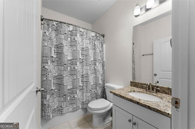 17 Twelve Oaks Dr, Cartersville, GA 30120 - bathroom featuring vanity, toilet, and tile patterned flooring