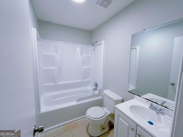 1820 Neely Ave, Atlanta, GA 30344 - full bathroom with toilet, vanity, washtub / shower combination, and tile patterned floors