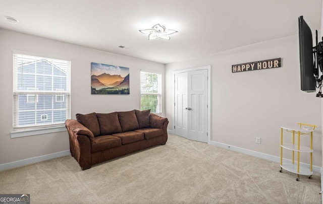 1049 Climbing Rose Way, Mcdonough, GA 30253 - carpeted living area with baseboards