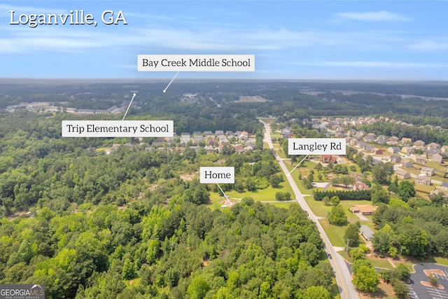 3131 Langley Rd, Loganville, GA 30052 - bird's eye view of a forest