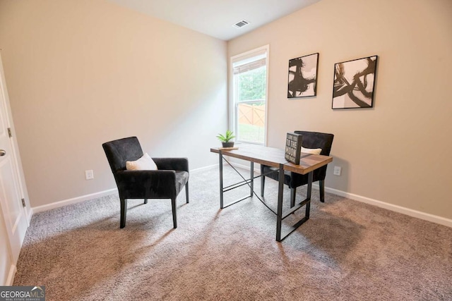 3557 Bryant Meadows Cir, Buford, GA 30519 - office area featuring baseboards and carpet floors