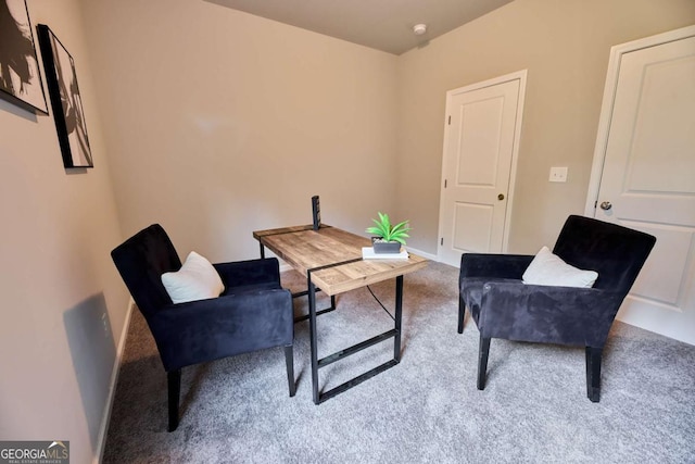 3557 Bryant Meadows Cir, Buford, GA 30519 - office area featuring carpet floors and baseboards