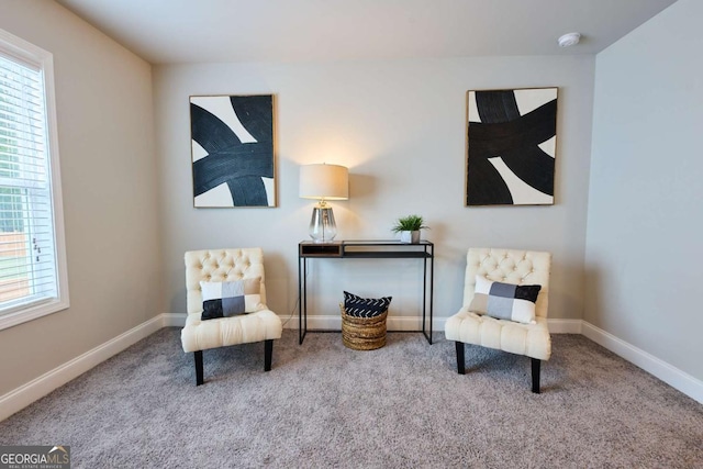 3557 Bryant Meadows Cir, Buford, GA 30519 - sitting room with carpet flooring and baseboards