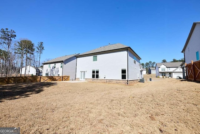 3557 Bryant Meadows Cir, Buford, GA 30519 - rear view of house with cooling unit