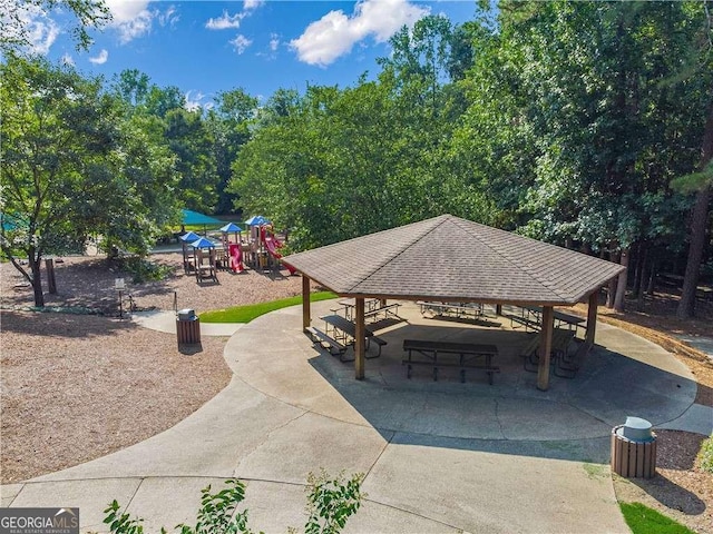 1055 Beacon Hill Xing, Alpharetta, GA 30005 - view of community featuring a gazebo and a playground