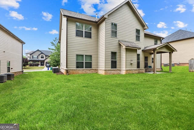 7946 White Oak Loop, Stonecrest, GA 30038 - back of property featuring a lawn and roof with shingles