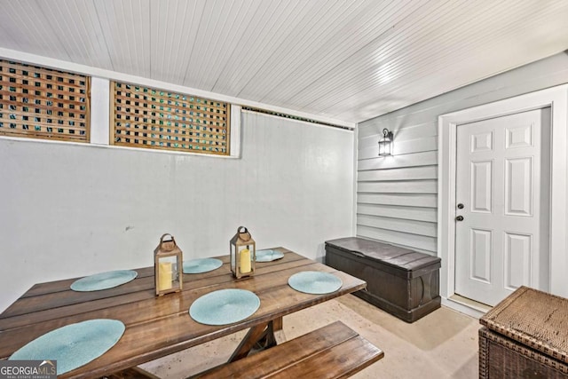 81 Cane Mill Ln, Dahlonega, GA 30533 - dining room featuring finished concrete floors