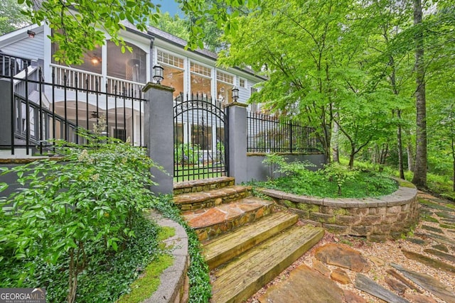81 Cane Mill Ln, Dahlonega, GA 30533 - view of gate