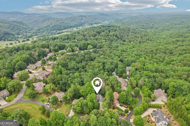81 Cane Mill Ln, Dahlonega, GA 30533 - aerial view of residential area featuring a forest