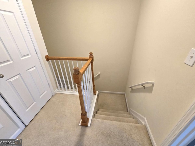 2104 Meadow Peak Rd, Duluth, GA 30097 - stairs featuring carpet floors and baseboards