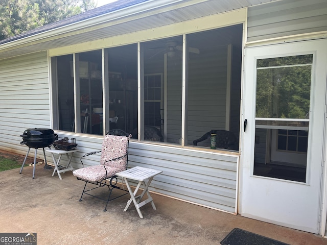 740 Pebble Blvd, Covington, GA 30016 - view of patio featuring a sunroom and area for grilling