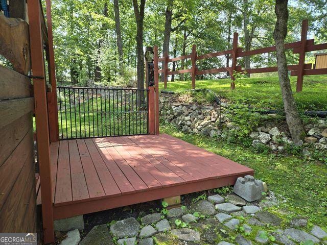81 Shrader Ln, Ringgold, GA 30736 - view of wooden terrace