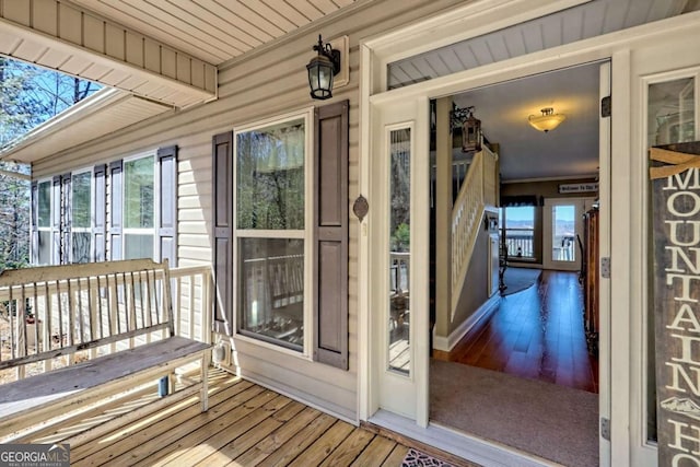 296 Tallulah Vw, Tallulah Falls, GA 30573 - doorway to property featuring a porch