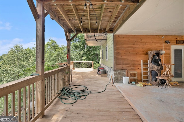 675 Wauka Ridge Rd, Clermont, GA 30527 - view of wooden deck