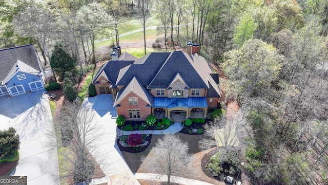 2279 Weeping Oak Dr, Braselton, GA 30517 - aerial view of property and surrounding area
