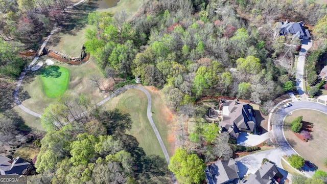 2279 Weeping Oak Dr, Braselton, GA 30517 - aerial overview of property's location with a golf course