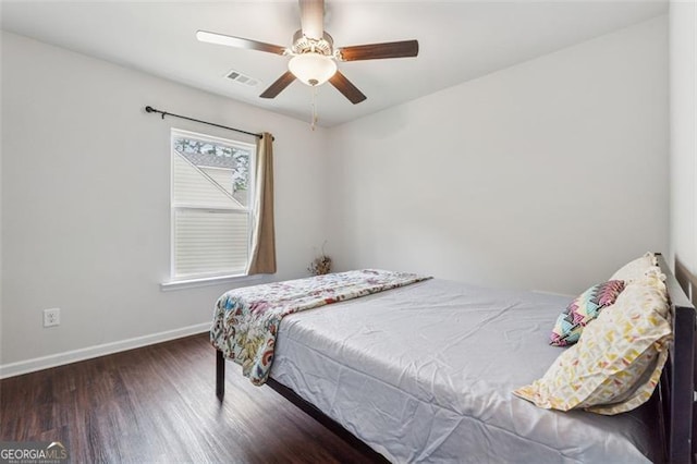 520 Edgemore Rd, Canton, GA 30114 - bedroom featuring wood finished floors and a ceiling fan