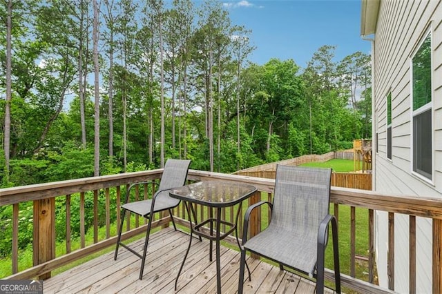 520 Edgemore Rd, Canton, GA 30114 - view of wooden terrace