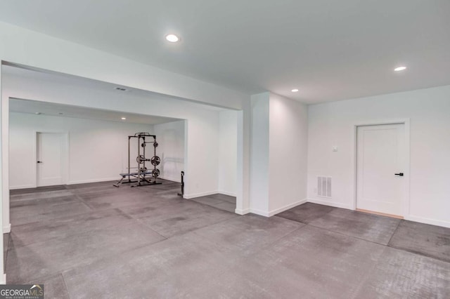 5306 Weeping Creek Trl, Flowery Branch, GA 30542 - below grade area featuring recessed lighting