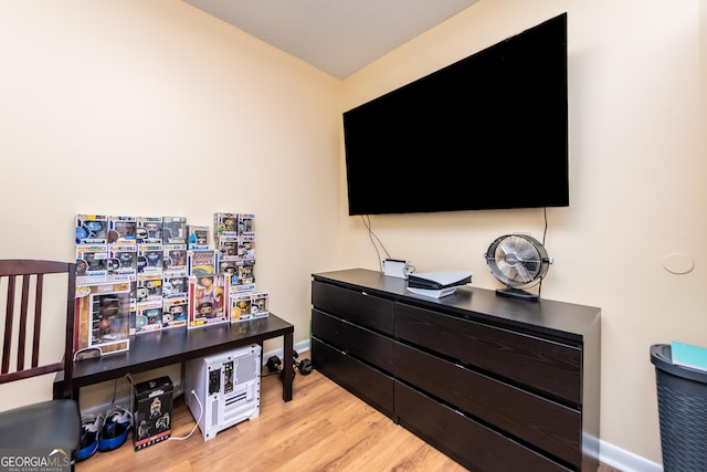 141 Stoneridge Dr, Warner Robins, GA 31088 - home office featuring light wood-style floors and baseboards