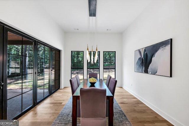 4235 Drew Campground Rd, Alpharetta, GA 30004 - dining room with healthy amount of natural light and light wood finished floors