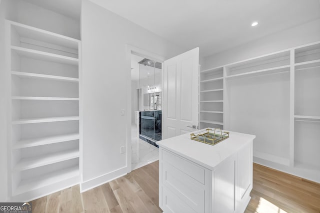 4235 Drew Campground Rd, Alpharetta, GA 30004 - walk in closet with light wood-style flooring