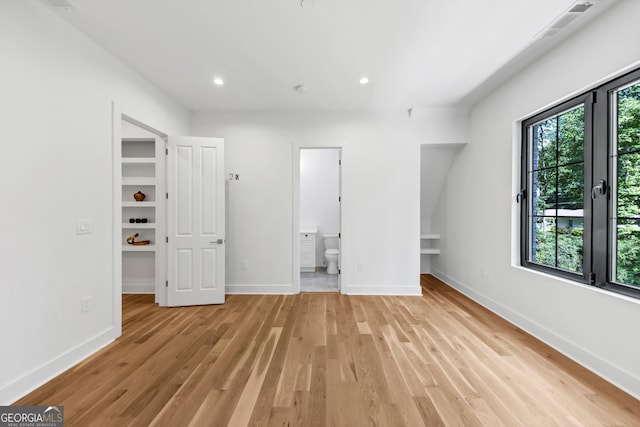 4235 Drew Campground Rd, Alpharetta, GA 30004 - unfurnished bedroom featuring light wood-style floors, recessed lighting, and ensuite bathroom