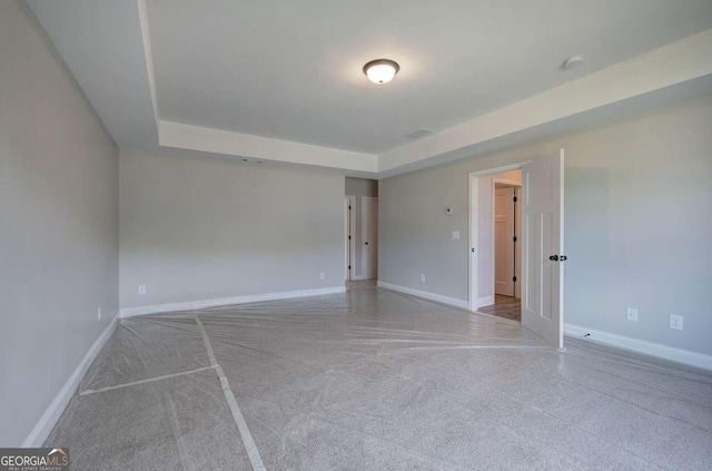 315 Arbor Cir, Rockmart, GA 30153 - carpeted spare room featuring baseboards and a tray ceiling