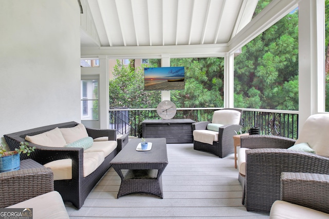 505 Lighthouse Ln, Peachtree City, GA 30269 - wooden deck with an outdoor living space
