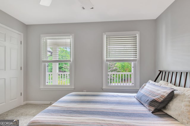 505 Lighthouse Ln, Peachtree City, GA 30269 - carpeted bedroom featuring a ceiling fan and baseboards