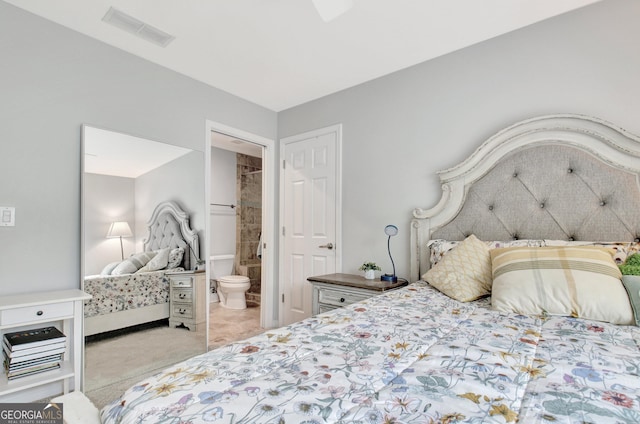 505 Lighthouse Ln, Peachtree City, GA 30269 - carpeted bedroom featuring ensuite bathroom